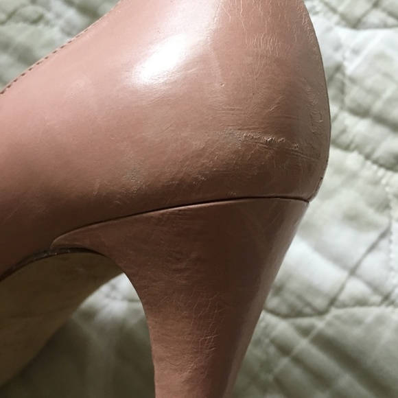 Pura Lopez | Leather Peep Toe Bow Front Heels - Picture 7 of 8